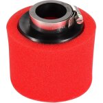 Filtre � air 35 mm double mousse nettoyante rouge bouche droite remplacement pour moto 50cc 70cc 90cc ...