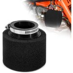 Filtre � air de moto double mousse sponge de 45mm bouche droite pour atv dirt v�lo de salet� moto kart ...