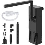 Filtre d'aquarium, pompe d'aquarium 4w, circulation d'eau purifie, filtre intrieur d'aquarium rglable, ...
