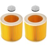 Filtre � cartouche pour k�rcher wd3 / wd2, 2 x filtre cartouche accessoire pour aspirateurs wd 2200, ...