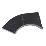 Wpro ? filtre pour hotte charbon demi - lune 263x135x25mm ? 484000008582 ? anti - odeurs avec indicateur ...