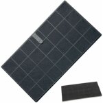 Filtre charbon fchar 350 x 191 x9mm (afcfcaf25x10s, 482000008330) hotte airforce, bauknecht, whirlpool ...