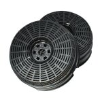 Filtre charbon h:4. 8cm , diam: 14, 5cm mod58 cfc0038000 pour hotte elica essentiel b, smeg , hotte escamotabl ...