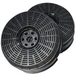 Filtre charbon h:4. 8cm , diam: 14, 5cm mod58 cfc0038000 pour hotte elica essentiel b, smeg , hotte escamotabl ...
