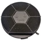 Filtre charbon rond type 28 chf28 / 1 ( l'unit) 240x34 mm (480181701006, 481281718525) hotte aeg, ariston ...