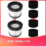 Filtre hepa de rechange dcv5011h compatible avec l'aspirateur sans fil 20 v dcv501hb avec filtres � manchon ...