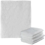 Filtre hotte cuisine, lot de 5, � d�couper, anti - graisse, non - tiss�, 47 x 59 cm, blanc
