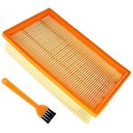 Filtre plat pliss� de rechange pour aspirateur nt 25 / 1, nt 35 / 1, nt 45 / 1, nt 55 / 1 et nt 611 eco ...