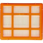 Filtre compatible avec tornado tot3520 aspirateur - filtre hepa orange / blanc - vhbw