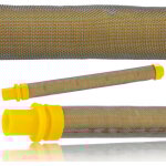 Rosfix filtre doigt 100 mesh jaune ? pour vernis, teintures, pigments longueur 100 mm, � 10, 8 mm m�tal ...