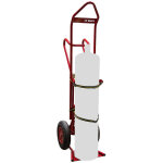 Fimm - diable porte bouteille charge 250 kg �lingable 1 bouteille avec b�quille diam roues pn 400 mm