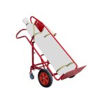 Fimm - diable porte bouteille charge 250 kg �lingable 2 bouteilles avec b�quille et basculement assist� ...