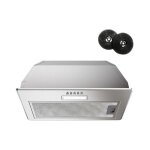 Firegas - hotte aspirante encastrable 52cm, 350 m� / h, 3 vitesses, hotte aspirante � conduit ou de recyclage ...