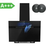 Firegas - hotte aspirante inclin�e 60cm, 680m� / h, classe a + + + , 9 vitesses, bldc moteur, evacuation ...