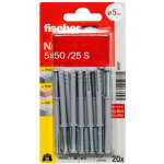 Fischer - 045477 n 5 x 50 / 25 s k nv cheville � frapper 50 mm 5 mm 1 set