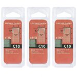 Fischer darex - lot de 3 bo�tes de 1152 agrafes galvanis�es c10
