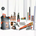Kit outillage à main (pinces, scie. . . ) 34 pièces Kit outillage à main (pinces, scie. . . ) 34 pièces