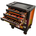 Fischer darex - servante d'atelier 6 tiroirs équipée 47 outils dans 9 modules Fischer darex - servante d'atelier 6 tiroirs équipée 47 outils dans 9 modules