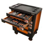 Fischer darex - servante d'atelier 6 tiroirs équipée 112 outils dans 6 modules Fischer darex - servante d'atelier 6 tiroirs équipée 112 outils dans 6 modules