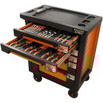 Fischer darex - servante d'atelier 6 tiroirs quipe 48 outils dans 6 modules