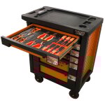 Fischer darex - servante d'atelier 6 tiroirs équipée 14 outils dans 3 modules Fischer darex - servante d'atelier 6 tiroirs équipée 14 outils dans 3 modules