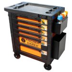 Fischer darex - servante atelier vide avec 3 accessoires