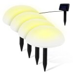 Lot 5 balises solaires fishtec demi - sph�res � planter