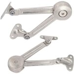 Lot de 2 compas � syst�me d'amortissement pour abattants de portes relevables de placard de cuisine