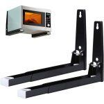 2 pices support micro ondes avec bras, acier micro - ondes support, installation murale micro - ondes ...