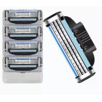 Fitags - lot de 4 lames de rechange pour rasoir gillette mach 3 lames