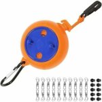 Fitags - corde à linge rétractable, corde à linge portable camping 8m, corde à linge exterieur, avec ... Fitags - corde à linge rétractable, corde à linge portable camping 8m, corde à linge exterieur, avec ...