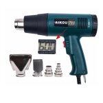 Fitags - decapeur thermique , pistolet air chaud 1800w affichage numerique lcd temperature 60 a 600 degres ...