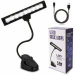 Fitags - lampe de pupitre 3 tempratures de couleur 9 modes dimmables lampe de chevet piano dj cble ...