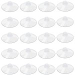 Fitags - mini ventosas transparentes de 20 mm et 100 pi�ces sans ganchos sans agujeros, ventosas de plastico ...
