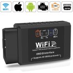 Obd2 valise diagnostic auto, diagnostic voiture prise wifi obd adaptateur scanner code de dfaut multimarque ...