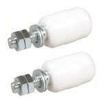 Olive de guidage suprieure nylon, 2 unitsrouleaux pour porte coulissante, fixation avec tige filete, ...