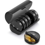 Fitags - pilulier semainier 7 jours avec compartiments 2 fois par jour matin / soir, grande capacit, ...