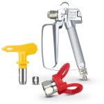 Fitags - pistolet a peinture airless + garde de sige de buse + 517 buse rversible, outil universel ...