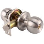 Fitags - poign�e de porte d'entr�e avec serrure � p�ne dormant, sans cl�, noyau en cuivre avec verrou ...