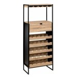 Meuble de bar 25 bouteilles aliaj 160cm naturel Meuble de bar 25 bouteilles aliaj 160cm naturel