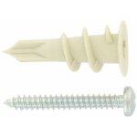 Fix - pro - cheville autoperceuse plaque de platre en nylon avec vis 10 pices