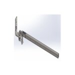 Fixation pour �chafaudage acier et garde - corps pour support bois dimos 850 mm