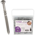 Fixtout - lot de 1600 vis terrasse en inox a2 � t�te frais�e r�duite - empreinte tx25 - diam�tre 5 mm ...