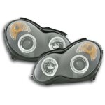 Fk automotive - jeu de phares mercedes classe c type w203 00 - 07 noir -