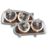 Fk automotive - phare angel eye vw golf 3 type 1hxo, 1 exo 91 - 97 noir -