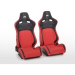 Siges sport fk siges demi - coque auto cologne cuir artificiel / tissu noir / rouge -