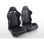 Fk automotive - siges sport fk siges demi - coque auto set cuir synthtique detroit avec rails de roulement ...