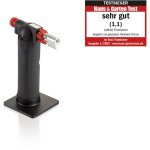 Flamme de flambe' leifheit proline lfh3084 recharge avec gaz butane noir