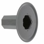 Flasque de guidage coulissant 122mm pour tube octogonal de 40mm volet roulant store tablier fentre ...