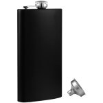 Flasque pour liqueur noir mat 8 oz en acier inoxydable tanche avec entonnoir, excellente ide cadeau ...